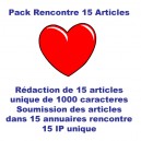 Pack referencement 15 articles
